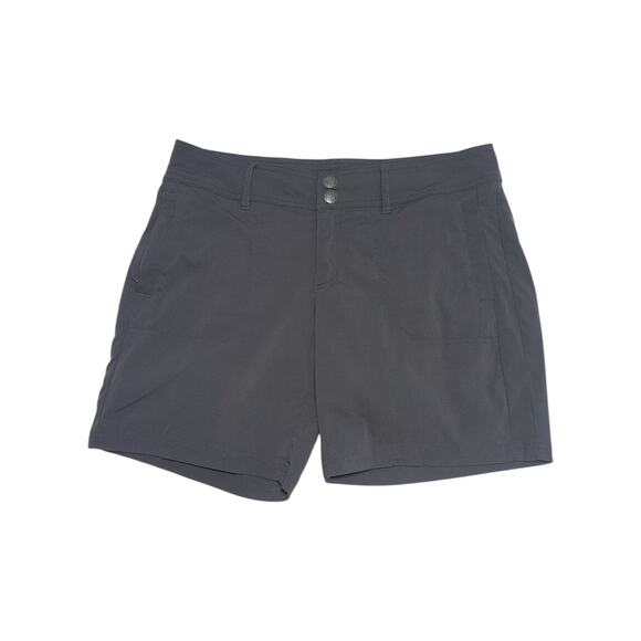 PrAna Revenna Shorts Ripstop Nylon Dark Gray Womens 8 Gorpcore Hiking Summer - Picture 2 of 6
